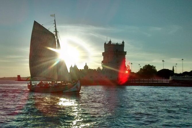 2-Hour Lisbon Traditional Boats Sunset Cruise with White Wine - Jerónimos Monastery and the Discoveries Theme Along the Tagus