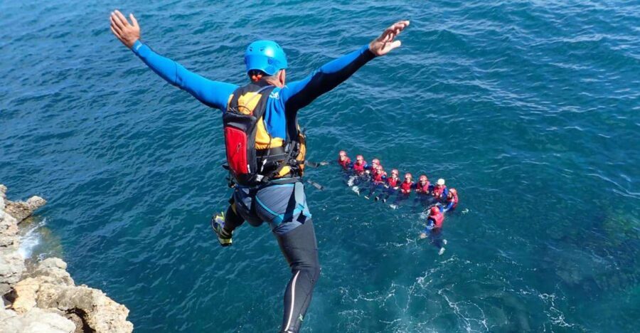 Arrábida: Setubal, Sesimbra Coasteering & Speedboat Tour - Safety First on the Rocks: Briefing, Neoprene, Helmet, and Life Jacket