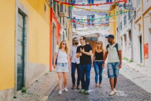 Best of Lisbon Walking Tour: Rossio, Chiado & Alfama - Rossio Square and Rossio Central Station: spotting the neo-Manueline details