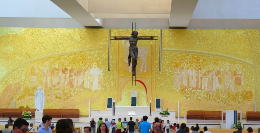 From Fatima: Private Fatima Tour with a Local Guide - The Most Holy Trinity Basilica (consecrated in 2007): modern meaning in a classic setting