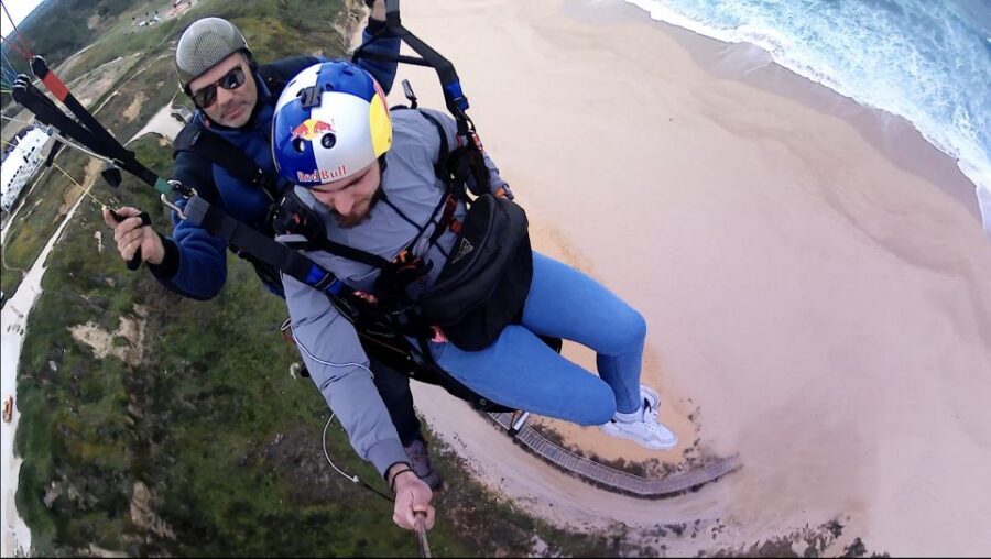 From Lisbon: Paragliding Tandem Flight - What to Bring (and Wear): Sunscreen and Sports Shoes Only