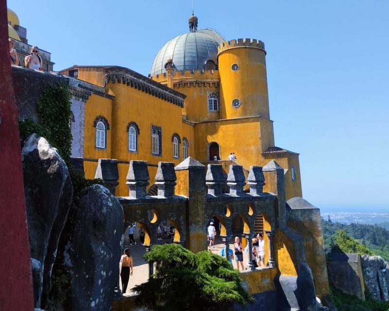 From Lisbon: Sintra and Cascais Natural Park Private Tour - Pena Palace: the hilltop colors and why the guide time is worth it