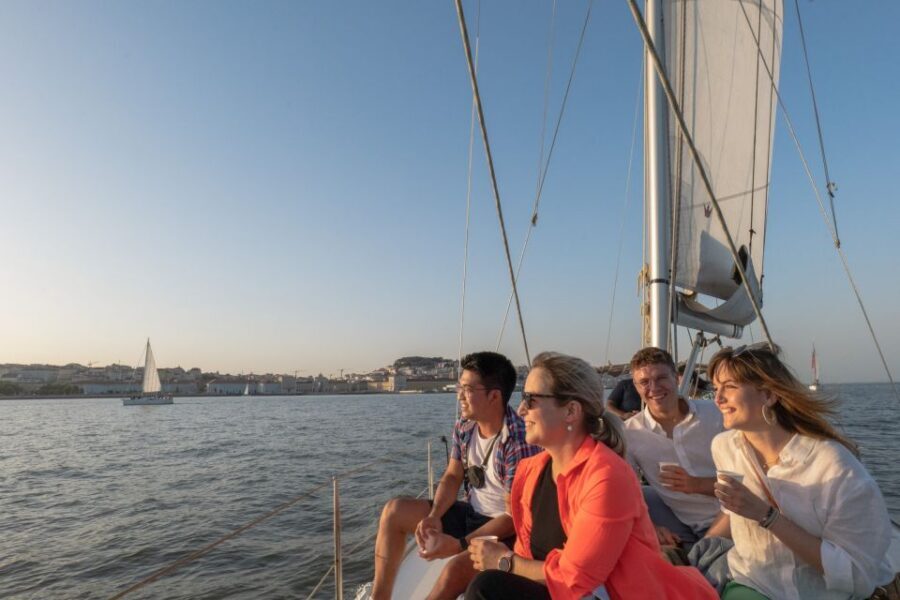 Lisbon: Daytime/Sunset/Night City Sailboat Tour with Drink - Almada and Christ the King: the river’s other side and Lisbon’s big angles