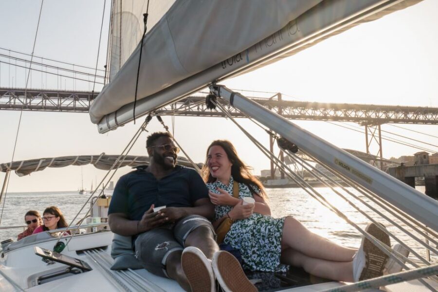 Lisbon: Daytime/Sunset/Night City Sailboat Tour with Drink - Jerónimos Monastery and Ajuda National Palace: seeing power and devotion from the water