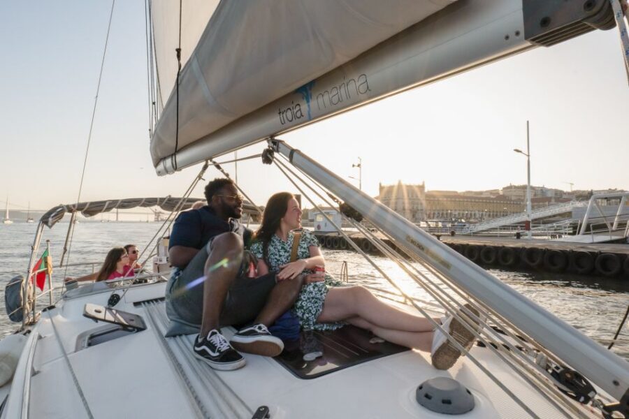 Lisbon: Daytime/Sunset/Night City Sailboat Tour with Drink - Commerce Square and Baixa de Lisboa: classic Lisbon views without the walking slog
