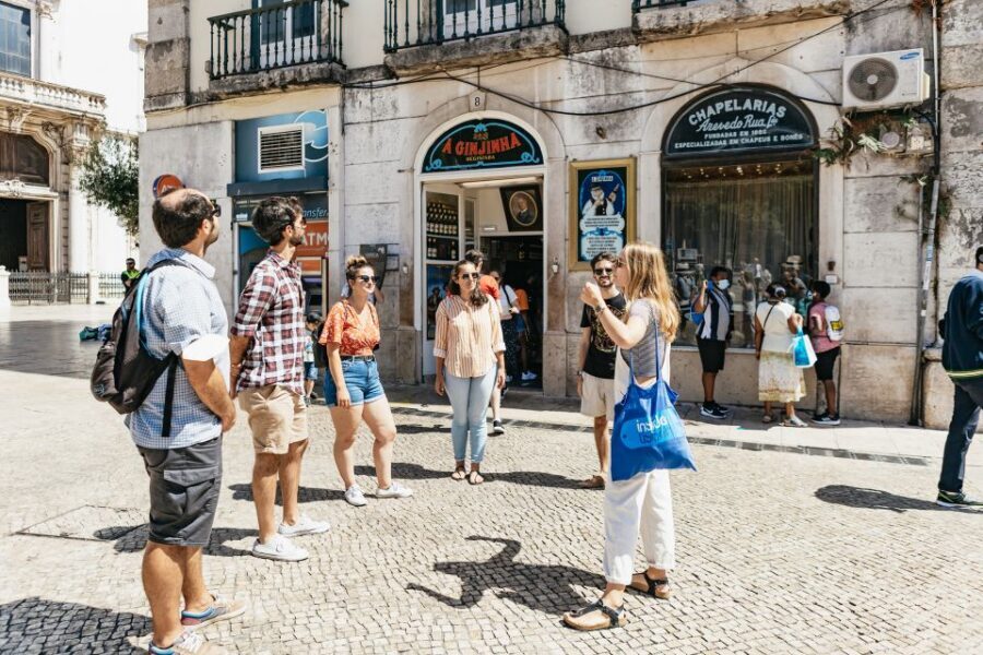 Lisbon: Food and Wine Small Group Walking Tour - Ginjinha at a historic bar: cherry liqueur with a date attached
