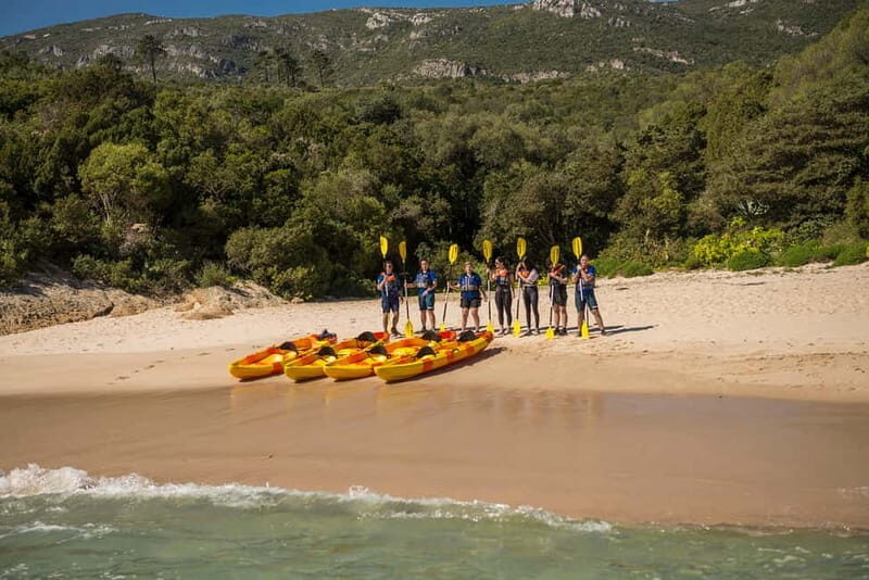 Lisbon: Kayak Tour Arrábida Natural Park, Setubal, Sesimbra - The bay route: Praia dos Coelhos to the famous stretch toward Praia da Figueirinha