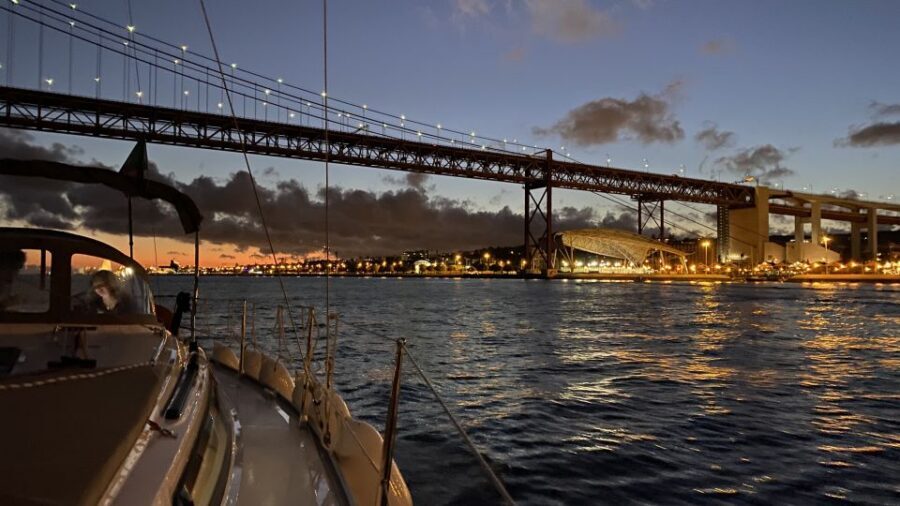 Lisbon: Luxury Sailboat Cruise at Night - Time Out Market, Bairro Alto, and the Lit City Center