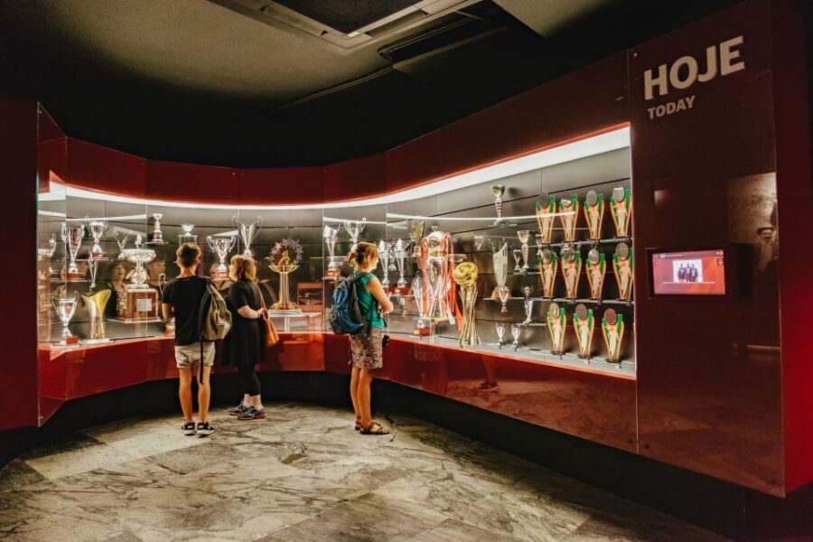 Lisbon: Luz Stadium Tour & SL Benfica Museum Ticket w/Scarf - Visitors Locker Room and the Press Conference Room