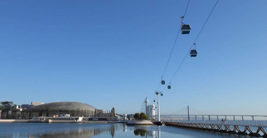 Lisbon: Nations Park Gondola Lift One-Way Cable Car - Inside the gondola cabins: closed comfort, capacity, and rules