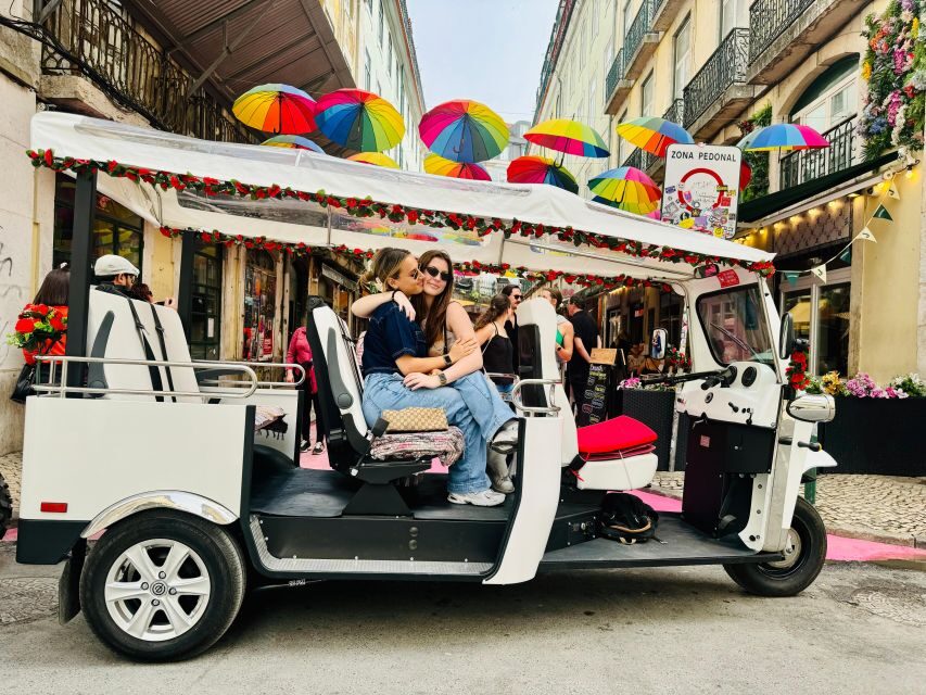 Lisbon: Private Sightseeing Tour by Tuk-Tuk - Miradouro de Santa Luzia: the viewpoint where color does the talking