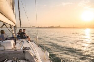 Lisbon: Private Sunset Cruise on the Tagus River with Drink - Getting there: Doca de Belém Gate 1 is the whole game