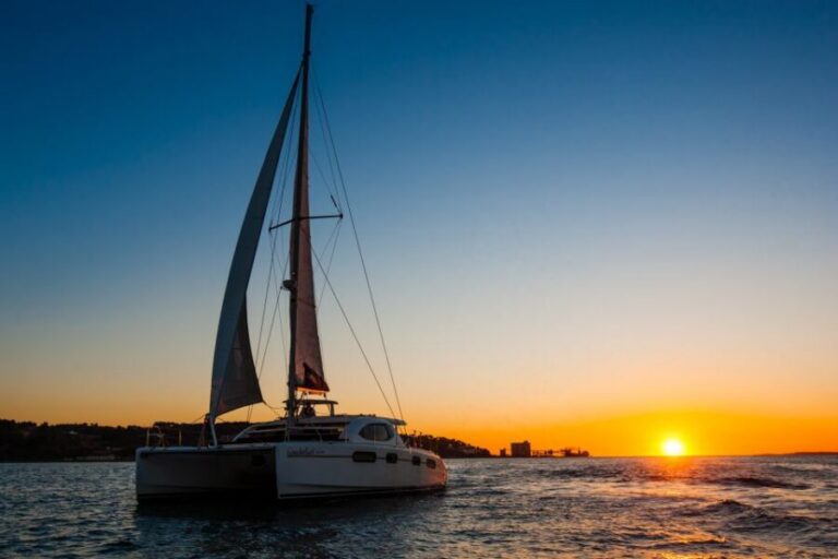 Lisbon: Sunset Cruise With Drinks on Spacious Yacht - Meeting at Mercedes-Benz Oceanic Lounge (Where You’ll Start Easy)