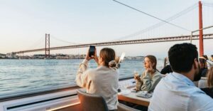 Lisbon: Sunset Cruise with Welcome Drink and Snacks - Choosing Your Spot: Open-Air Upper Deck vs Covered Comfort