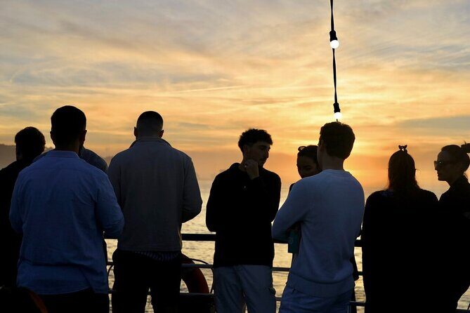 Lisbon: Sunset on board with music & drinks - On-board vibe: DJ energy, quiet corners, and how the seating works