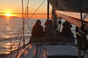 Lisbon Sunset Sailing Tour with White or Rosé Wine and Snacks - Meeting point, timing, and what to expect on a small sailboat