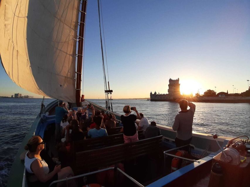 Lisbon: Tagus River Sunset Cruise in a Traditional Vessel - Wine and live commentary: how the crew turns cruising into a real tour