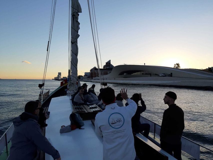 Lisbon: Tagus River Sunset Cruise in a Traditional Vessel - Boarding the 1947 traditional boat: what the ride feels like