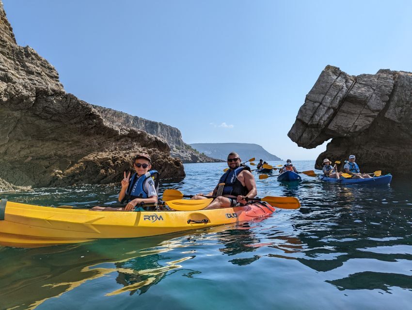 Sesimbra: Arrabida Natural Park & Caves Guided Kayaking Tour - Gear that actually helps: double kayaks, dry bags, and safety comfort
