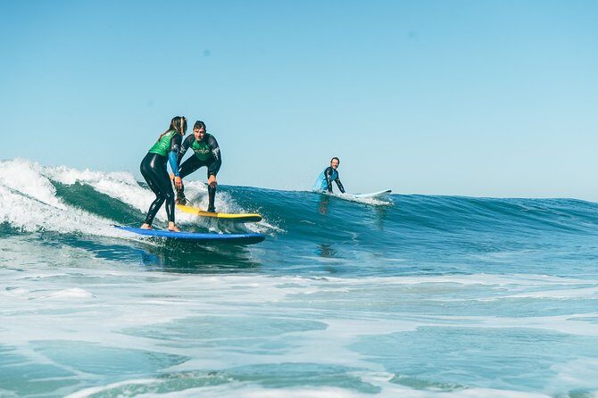 Surf Lesson in Lisbon - The surf experience - Gear-up right: wetsuit, surfboard, sunscreen, and lockers